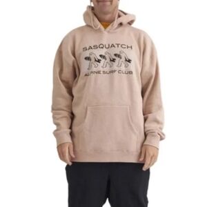 Airblaster Sasquatch Alpine Surf Club Men's XXL Hooded Sweatshirt Tan